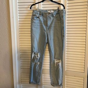Good American x Zara Size 10/42 Distressed Classic Cut Slim Jeans